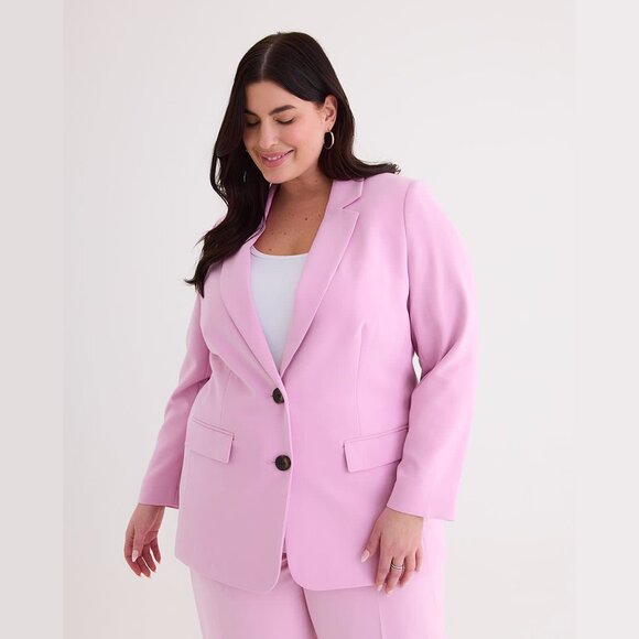 Pink/Purple Single-Breasted City Blazer - Size 20 | Penningtons - Picture 7 of 10